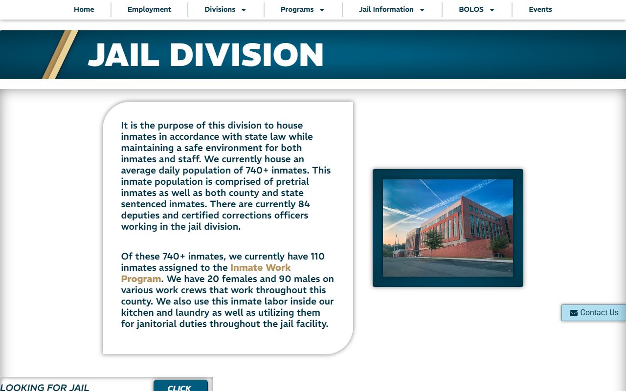 Douglas County arrest records jail division information
