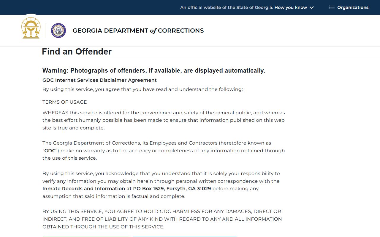 Douglas County arrest records state offender query context