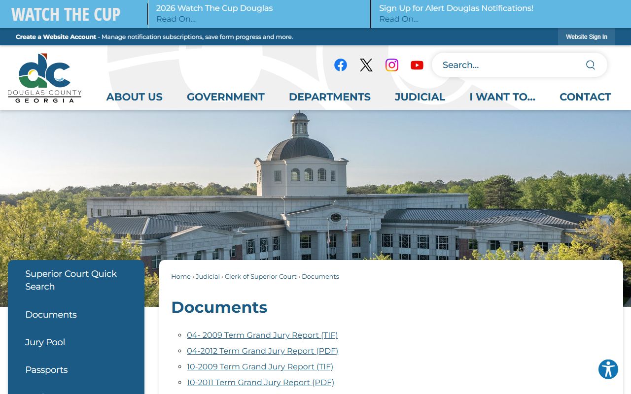 Douglas County court records clerk forms and documents
