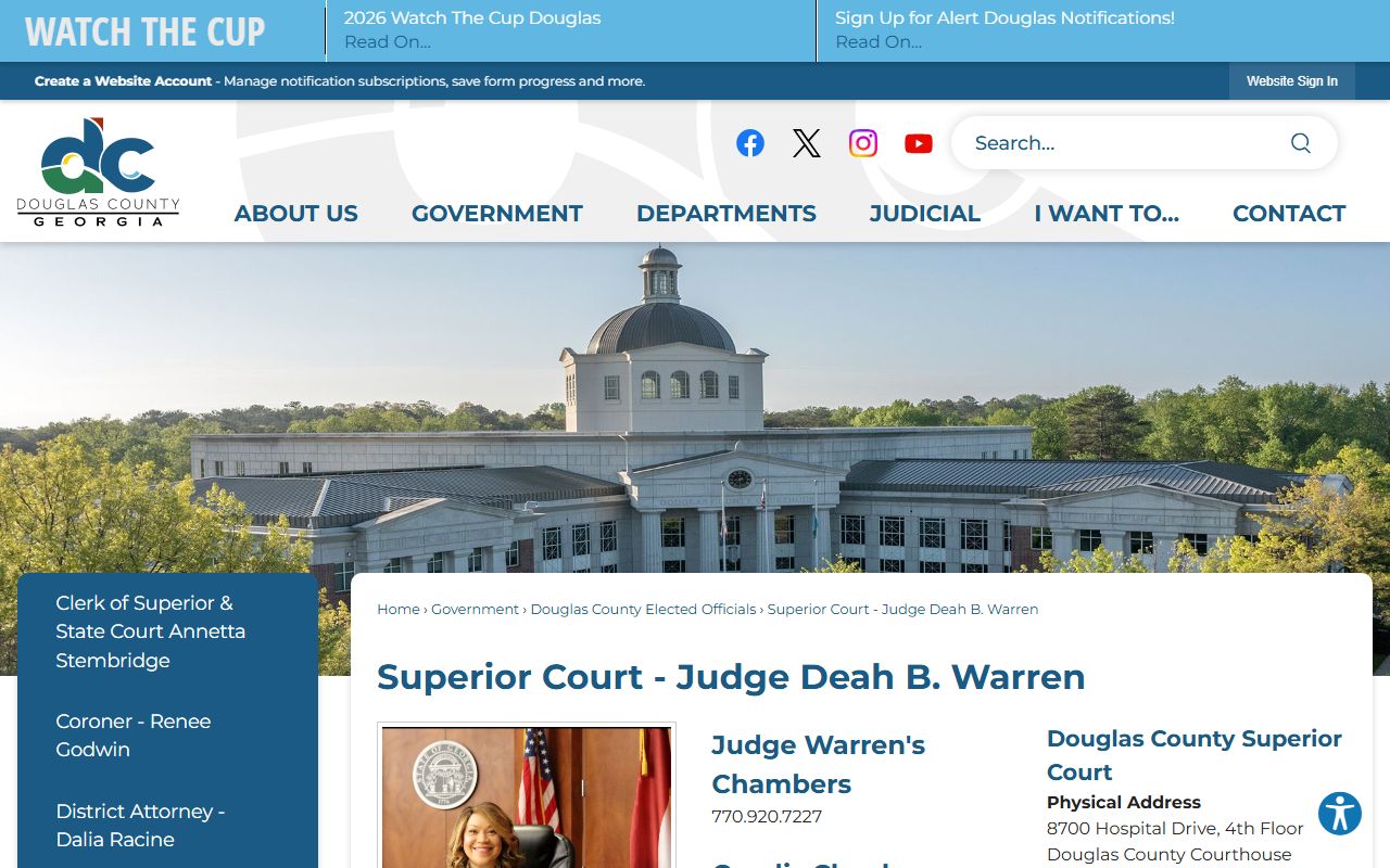 Douglas County Superior Court Judge Deah Warren source