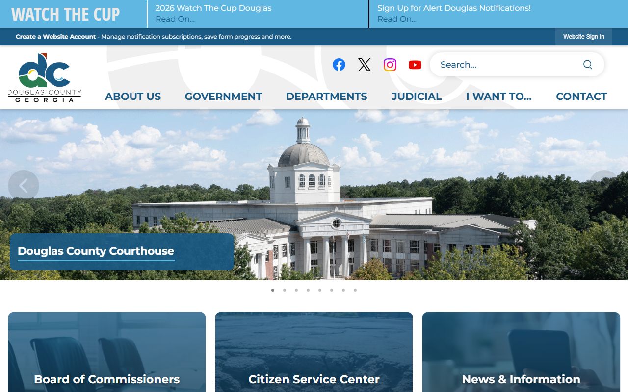 Douglas County court records official county homepage