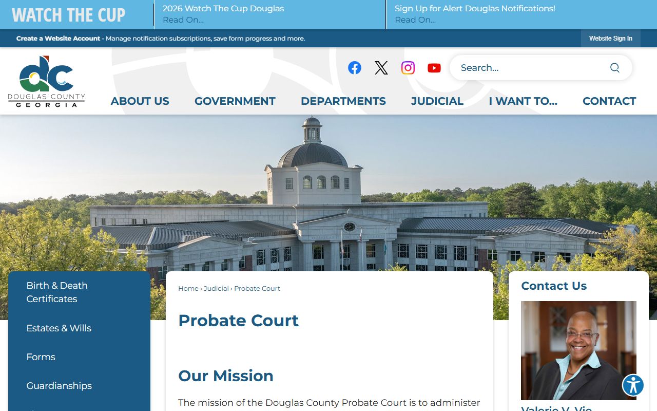 Douglas County court records Probate Court page