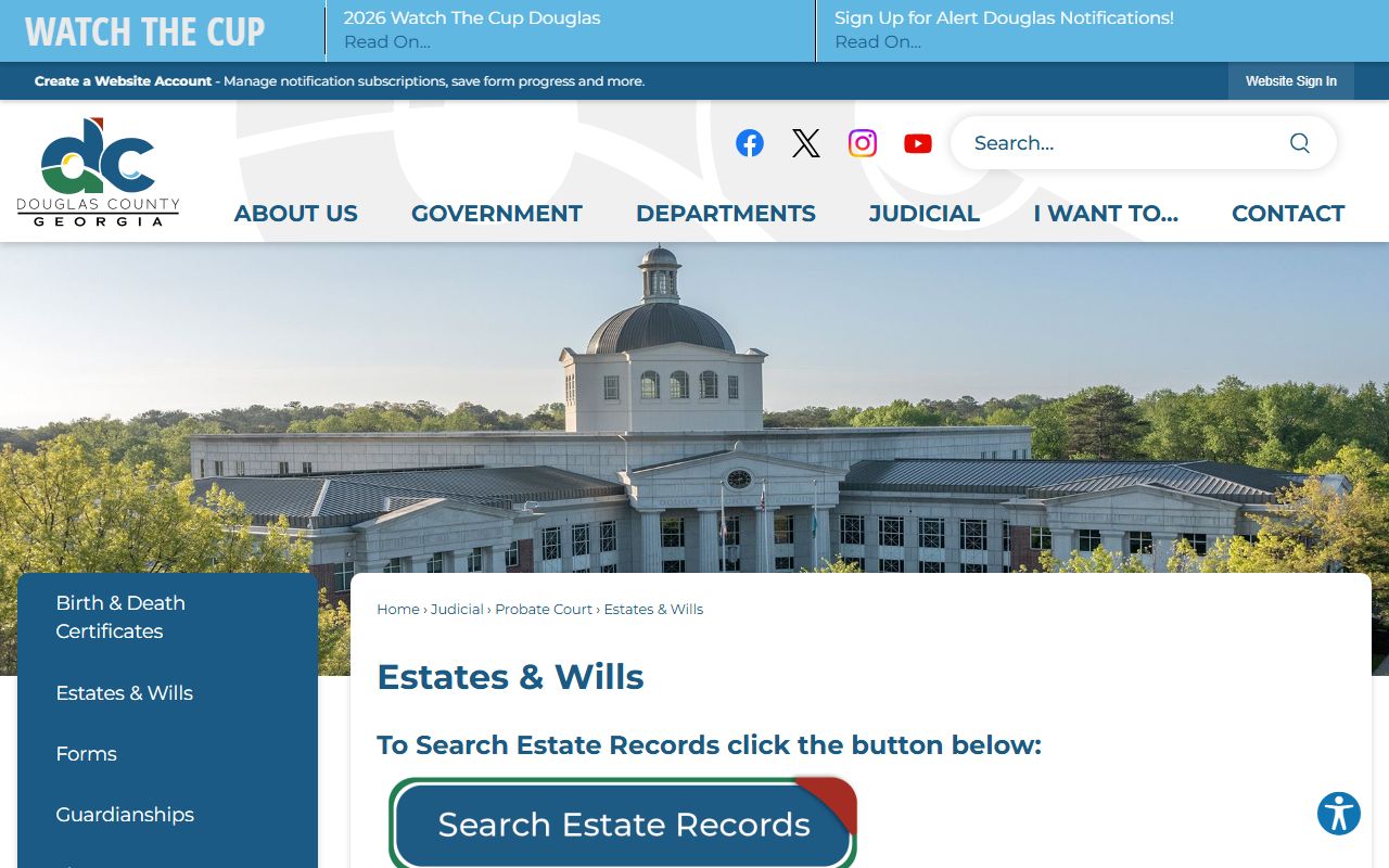 Douglas County probate records estates and wills source