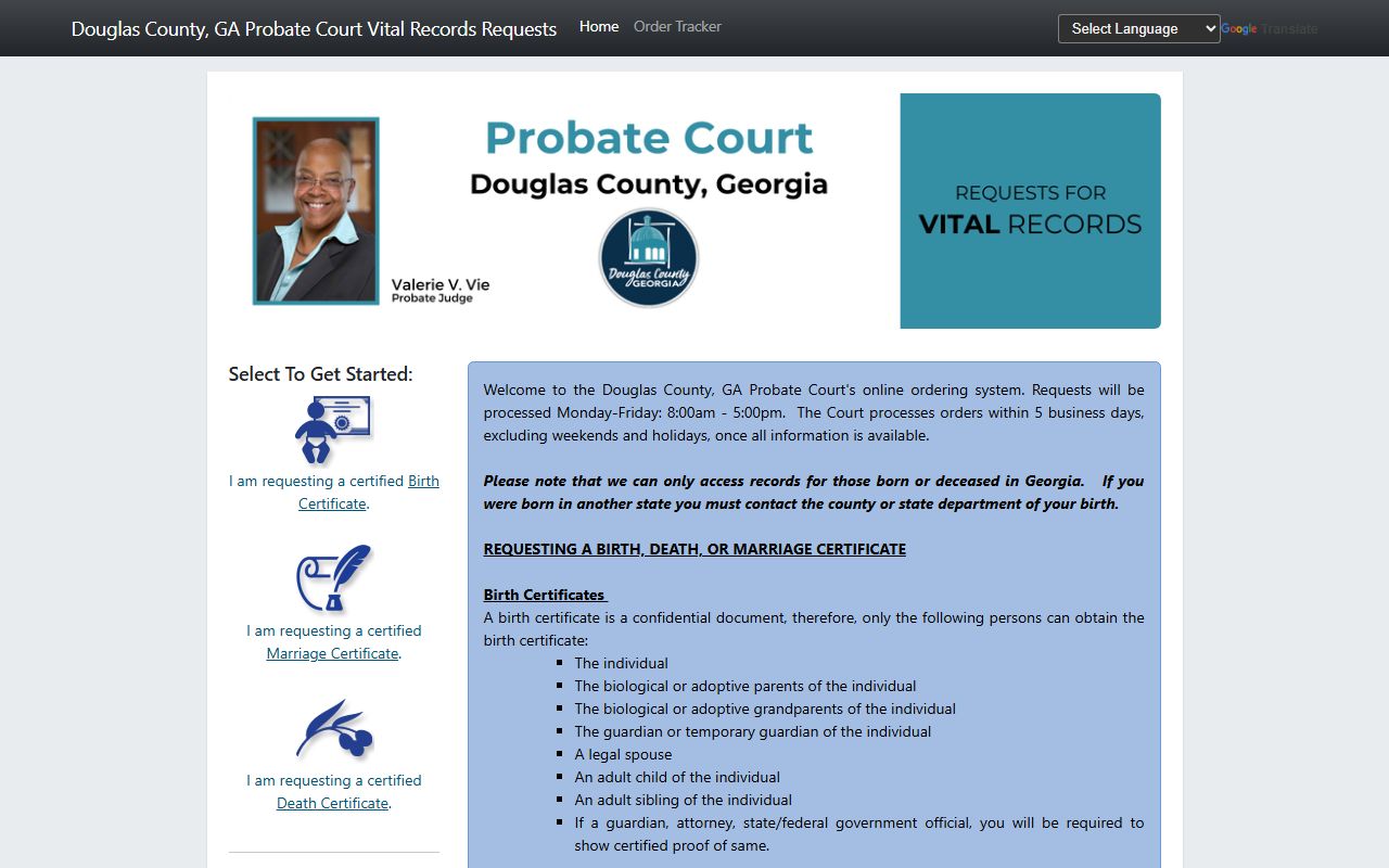 Douglas County probate records Permitium vital records ordering